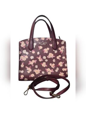 Kate Spade Satchel Tinsel Frosted Floral Bag